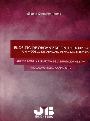 cover image of El delito de organización terrorista